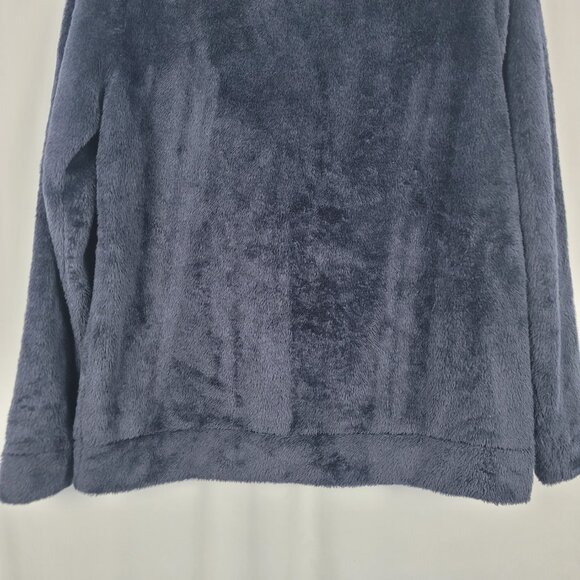 Talbots Blue Dream Fleece Sherpa Funnel Neck Pullover Women's Size Medium - Picture 10 of 10